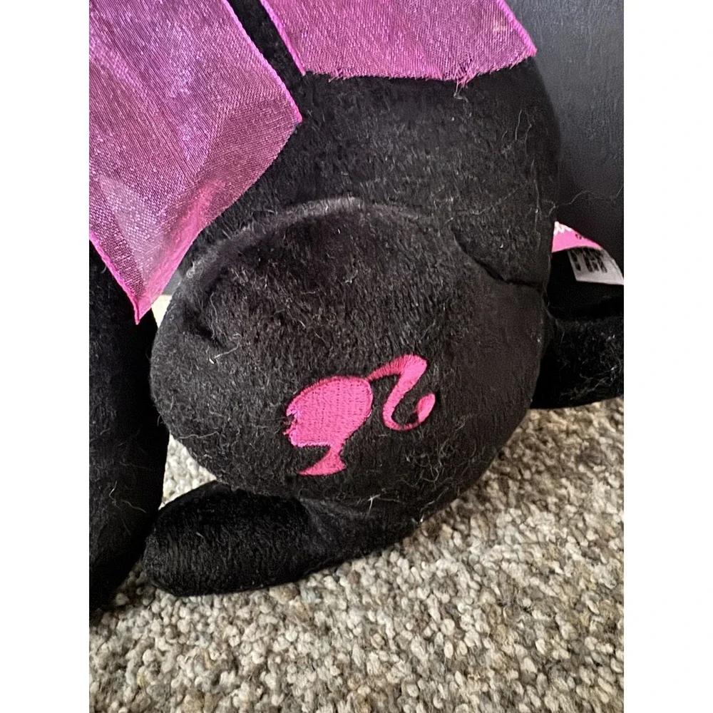 Barbie FAO Schwarz With Love Barbie Black Cat Plush Stuffed Animal 14
